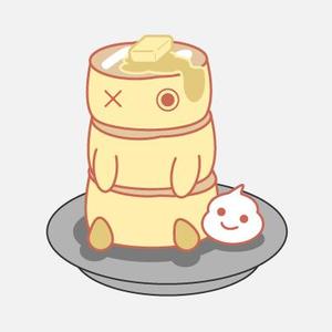 まろまめ (maromame)さんのふわふわパンケーキのキャラクターデザインへの提案