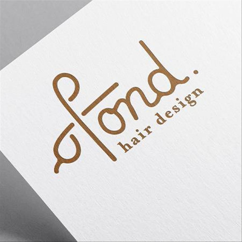 美容室 ｢ fond. ｣の ロゴ