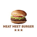 fujio8さんのハンバーガーショップ　MEAT MEET BURGER　のロゴへの提案