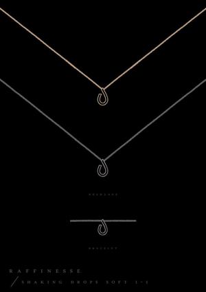 C DESIGN (conifer)さんの◆新規立ち上げ◆20代女性向け、「雫」をモチーフにしたネックレストップのデザインへの提案