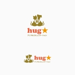 atomgra (atomgra)さんのペット系コンテンツブログラムの『hug★』のロゴの作成依頼ですへの提案