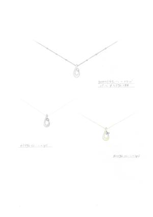 Jewel Reunir (jewelreunir)さんの◆新規立ち上げ◆20代女性向け、「雫」をモチーフにしたネックレストップのデザインへの提案