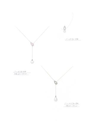 Jewel Reunir (jewelreunir)さんの◆新規立ち上げ◆20代女性向け、「雫」をモチーフにしたネックレストップのデザインへの提案