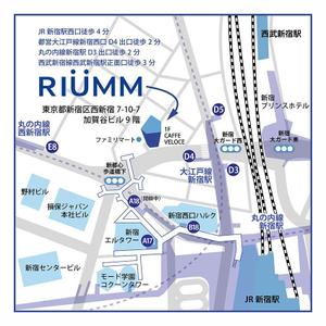 mtrism (mtrism)さんの「RIUMM株式会社」の店舗案内地図作成への提案