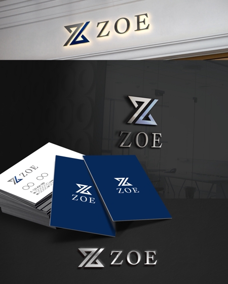 D.R DESIGN (Nakamura__)さんの飲食業と水道設備の株式会社ZOEのロゴへの提案