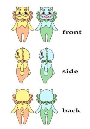 まんぼう (Otamajakujira)さんの株式会社琉新の風　イメージキャラクター【2体ペア】への提案