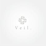 tanaka10 (tanaka10)さんのまつ毛エクステ、まつげパーマ、ドライヘッドスパサロン「 Veil.」（ヴェール）のロゴへの提案