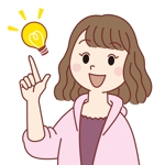 モジュ (whale_moju)さんの東京都墨田区の地域情報ブログ執筆者（女性）のキャラクターデザインへの提案