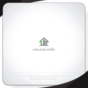 XL@グラフィック (ldz530607)さんのハウスメーカー『HOUSE ONE』のロゴへの提案