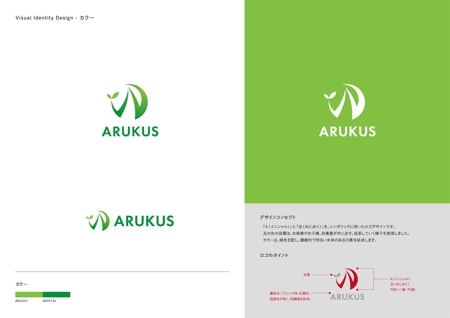 Gold Design (juncopic)さんの株式会社アルクス（ARUKUS:歩くs）のロゴへの提案