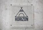 nimome design (nimome_design)さんのキャンプブランド「HORIZON」のロゴ製作依頼への提案