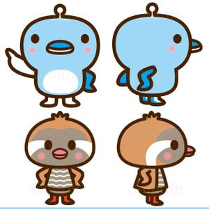 THE_watanabakery (the_watanabakery)さんの株式会社琉新の風　イメージキャラクター【2体ペア】への提案