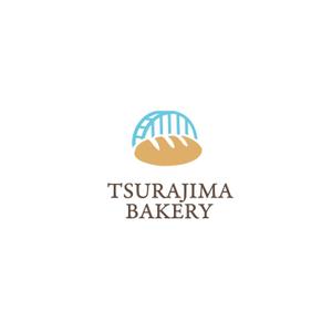 スタジオきなこ (kinaco_yama)さんの小さな町のパン屋さん「TSURAJIMA　BAKERY」（連島ベーカリー）のロゴへの提案