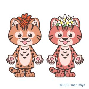 まるみや　イラストレーター (re_marumiya)さんの株式会社琉新の風　イメージキャラクター【2体ペア】への提案
