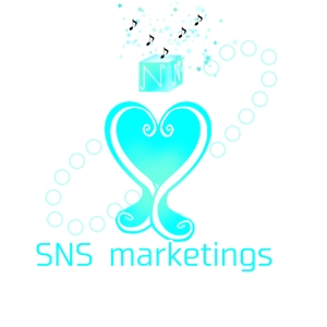 tensoba1paiさんの現役女子大生2人が社長を務める「株式会社SNSマーケティング」のロゴへの提案