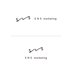 7mituさんの現役女子大生2人が社長を務める「株式会社SNSマーケティング」のロゴへの提案