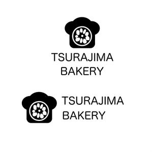 シンプル、ナチュラルテイストが得意です (sanapon0922)さんの小さな町のパン屋さん「TSURAJIMA　BAKERY」（連島ベーカリー）のロゴへの提案