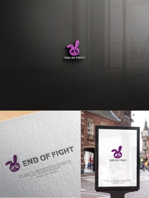 NJONESKYDWS (NJONES)さんのアパレルショップサイト「END OF FIGHT」のロゴへの提案