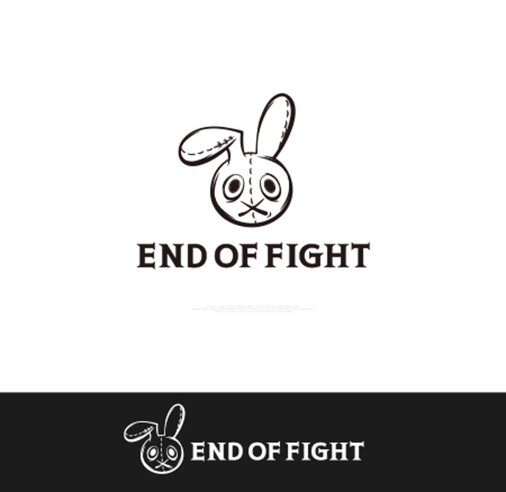 アパレルショップサイト「END OF FIGHT」のロゴ