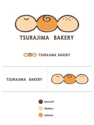 jamo (sio_ayu)さんの小さな町のパン屋さん「TSURAJIMA　BAKERY」（連島ベーカリー）のロゴへの提案