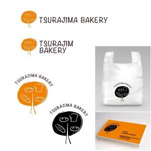 marukei (marukei)さんの小さな町のパン屋さん「TSURAJIMA　BAKERY」（連島ベーカリー）のロゴへの提案