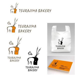 marukei (marukei)さんの小さな町のパン屋さん「TSURAJIMA　BAKERY」（連島ベーカリー）のロゴへの提案