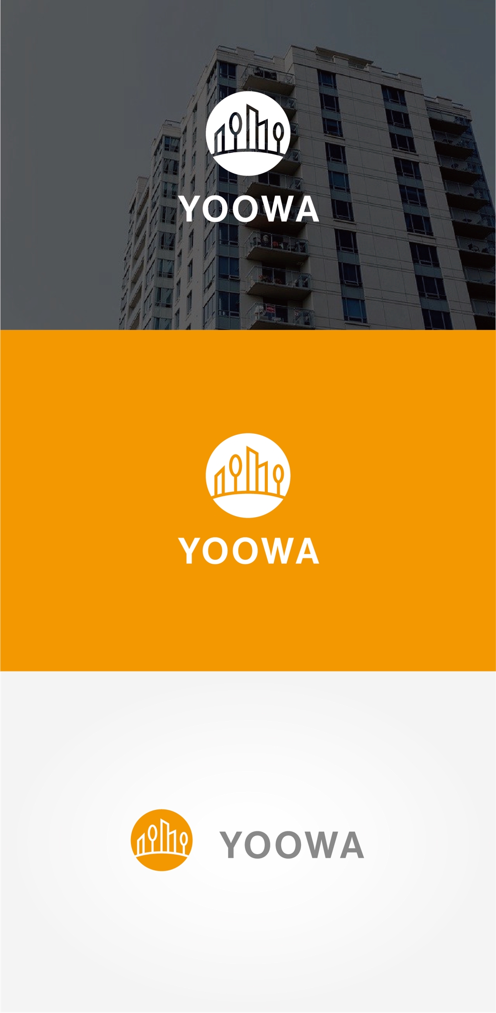 不動産売買、賃貸　優和産業　yoowa　yuuwa　ロゴ