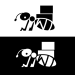 ももひき（うえの） (momohiki011)さんのTシャツワンポイント用アリ（蟻）のデフォルメされたキャラクターロゴへの提案