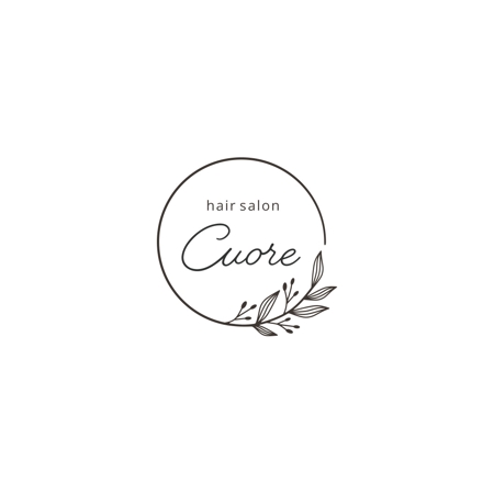 moco (you0227)さんのサロン新ブランド『【CUORE】or【 cuore】』   クオレ  意味：心　ロゴ依頼への提案