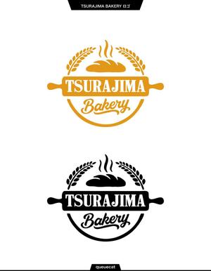 queuecat (queuecat)さんの小さな町のパン屋さん「TSURAJIMA　BAKERY」（連島ベーカリー）のロゴへの提案