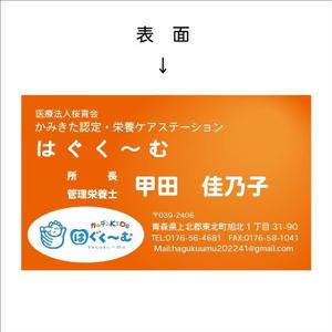 chisanana (NanaChisa)さんの認定栄養ケア・ステーションの名刺のデザインをお願い致します。への提案