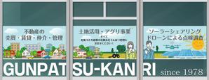 ART BOB (BOB-Workshop)さんの会社の窓に設置する看板デザイン。への提案