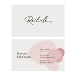Ishikawa design (Fujiya)さんの弊社『株式会社 Re:Life』の名刺デザイン制作への提案