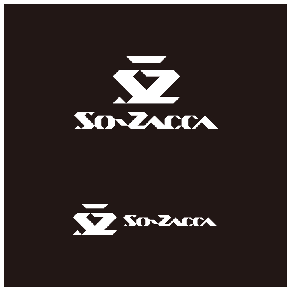 職人による革雑貨・レザークラフトのブランド「SO-ZACCA」のロゴ