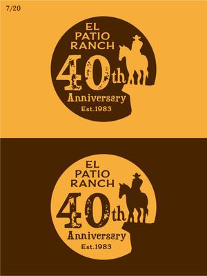 Hi-Design (hirokips)さんの大草原に佇む老舗乗馬牧場の周年記念ロゴへの提案