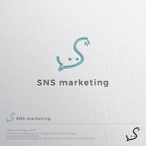sklibero (sklibero)さんの現役女子大生2人が社長を務める「株式会社SNSマーケティング」のロゴへの提案