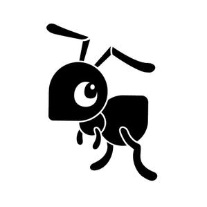 Roger_llopisさんのTシャツワンポイント用アリ（蟻）のデフォルメされたキャラクターロゴへの提案