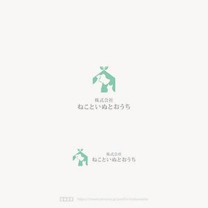  nobuworks (nobuworks)さんのペット事業　「株式会社ねこといぬとおうち」のロゴへの提案
