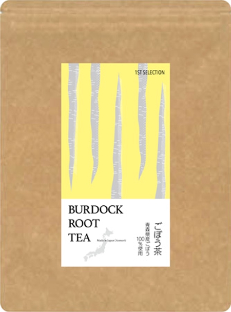 ぽぽ２ (popo2)さんのごぼう茶の商品ラベルのデザインへの提案