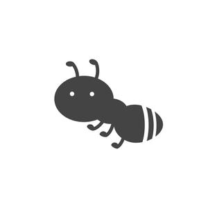Jelly (Jelly)さんのTシャツワンポイント用アリ（蟻）のデフォルメされたキャラクターロゴへの提案