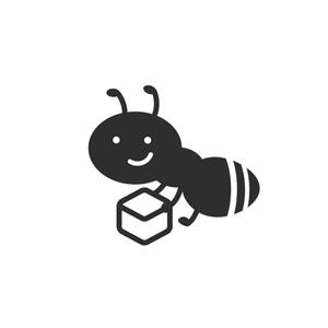 Jelly (Jelly)さんのTシャツワンポイント用アリ（蟻）のデフォルメされたキャラクターロゴへの提案