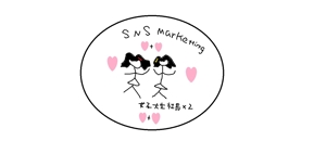 川島英明 (penginsaizu)さんの現役女子大生2人が社長を務める「株式会社SNSマーケティング」のロゴへの提案