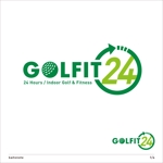 kaitonote (kaitonote)さんの24時間オープンインドアゴルフ練習場「GOLFIT24」のロゴへの提案