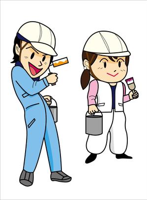 mtoshi_design (mtoshi_lan)さんの塗装会社のキャラクター（若い男女）への提案