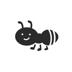 Jelly (Jelly)さんのTシャツワンポイント用アリ（蟻）のデフォルメされたキャラクターロゴへの提案