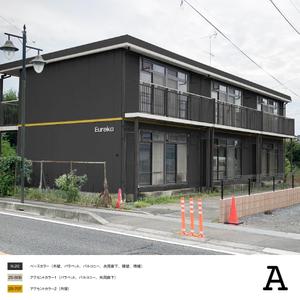 Crisp Polygons (crisppolygons)さんの2階建てアパートの外壁塗装デザインへの提案
