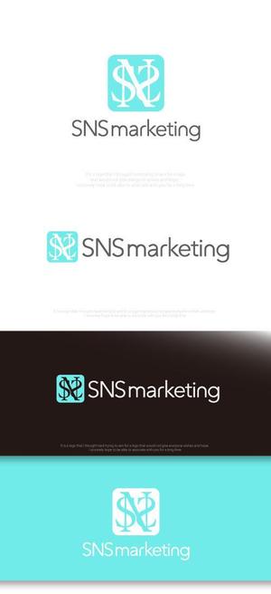 魔法スタジオ (mahou-phot)さんの現役女子大生2人が社長を務める「株式会社SNSマーケティング」のロゴへの提案