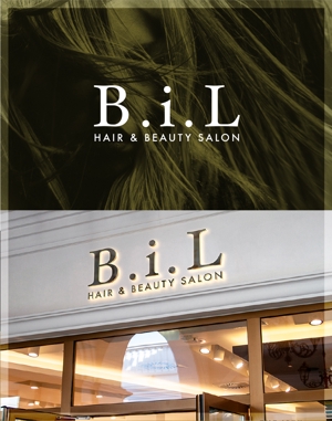 99R+design. (lapislazuli_99)さんの美容室の店舗名【B.i.L】のロゴ依頼への提案