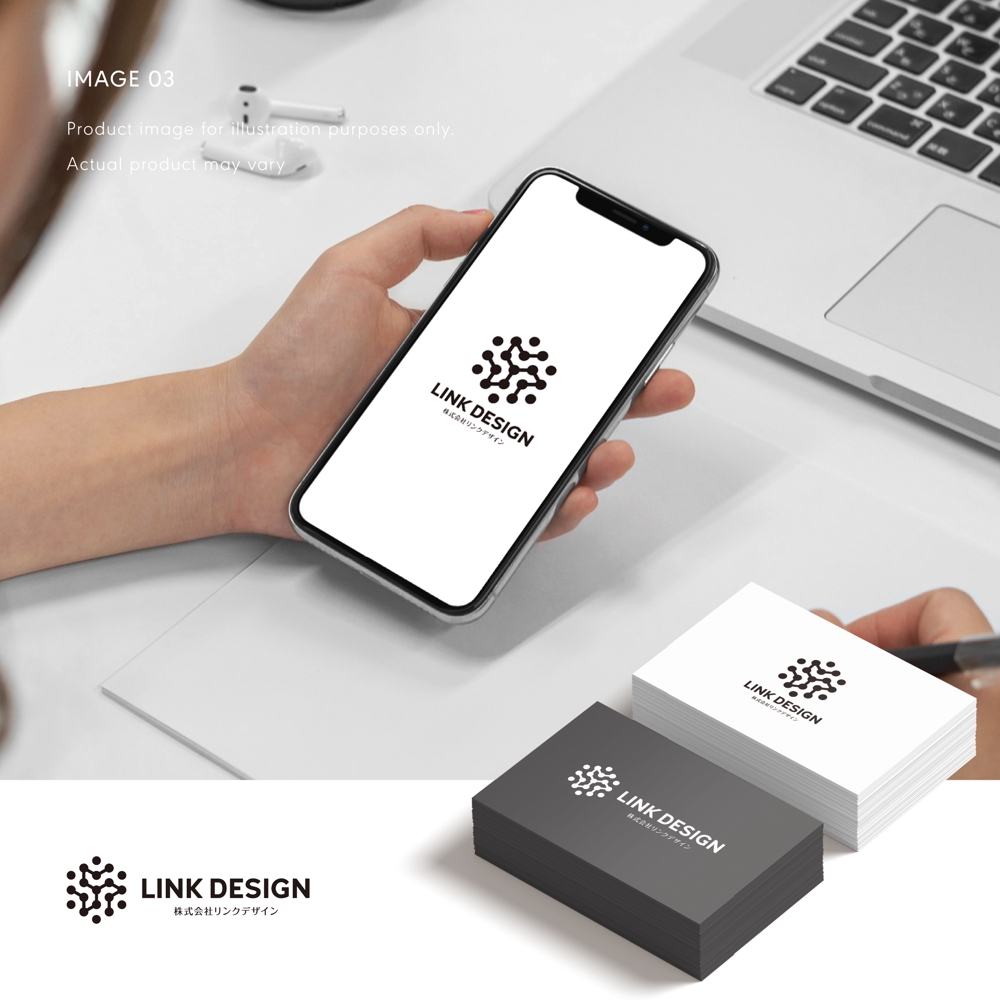 LINK DESIGN　デザイナーを紹介するサイトのロゴデザイン