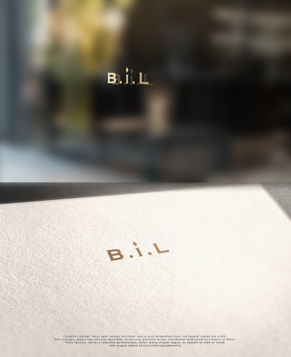 美容室の店舗名【B.i.L】のロゴ依頼